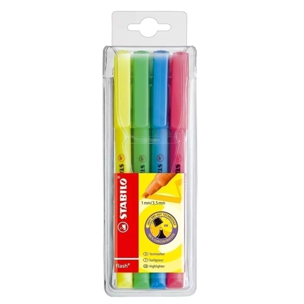 STABILO flash 4er Etui