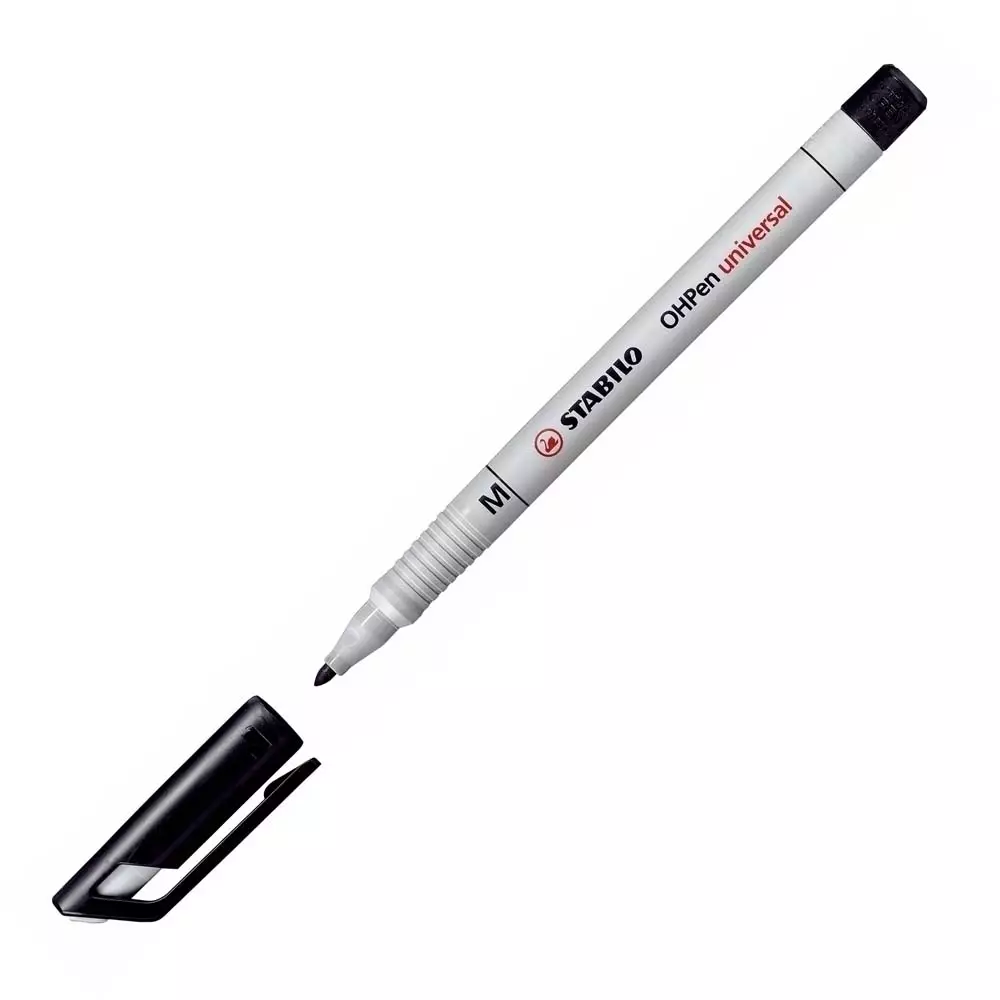 STABILO OHPen Folienschreiber schwarz wasserlöslich medium