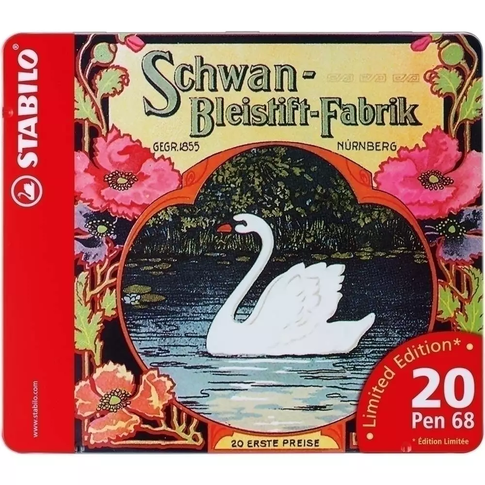 STABILO Pen 68 20er Metalletui Schwan
