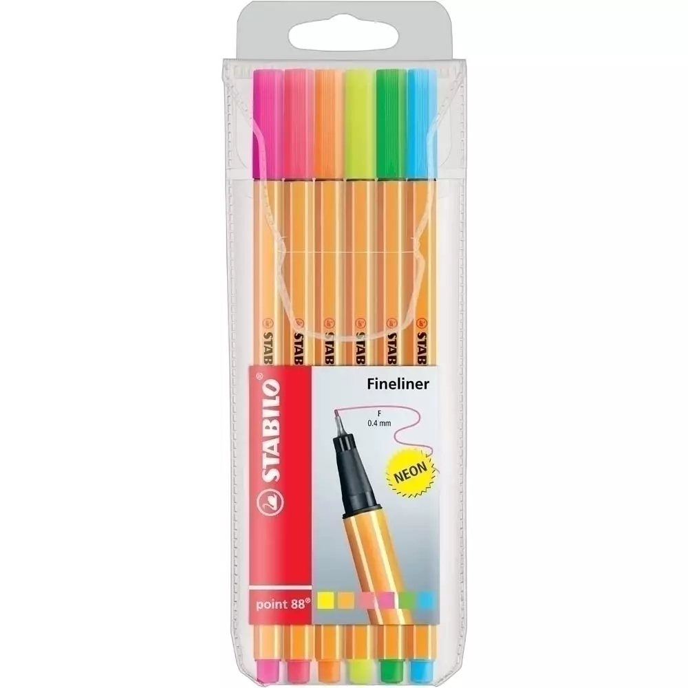 STABILO point 88 neon 6er Etui