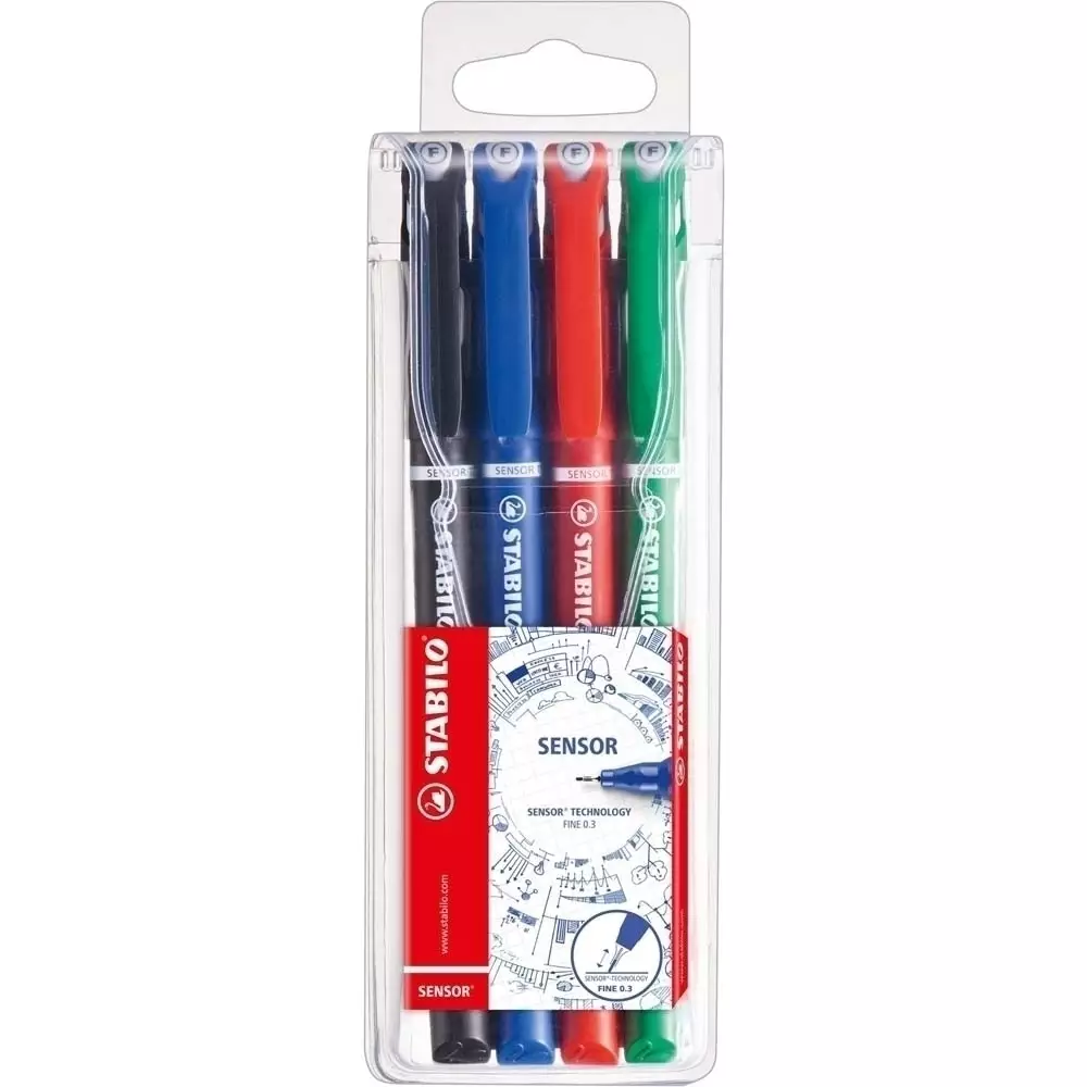 STABILO SENSOR F 4er Etui Office