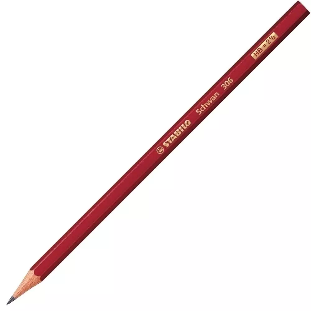 STABILO Swano 306 Härte HB Bleistift rot