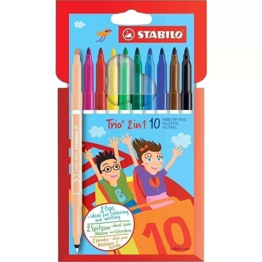 STABILO Trio 2in1 10er Kartonetui