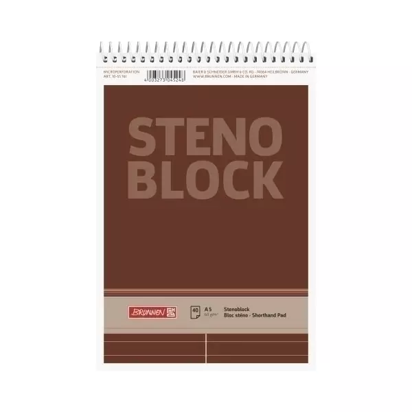 Stenoblock A540Bl SpiraleMittelline