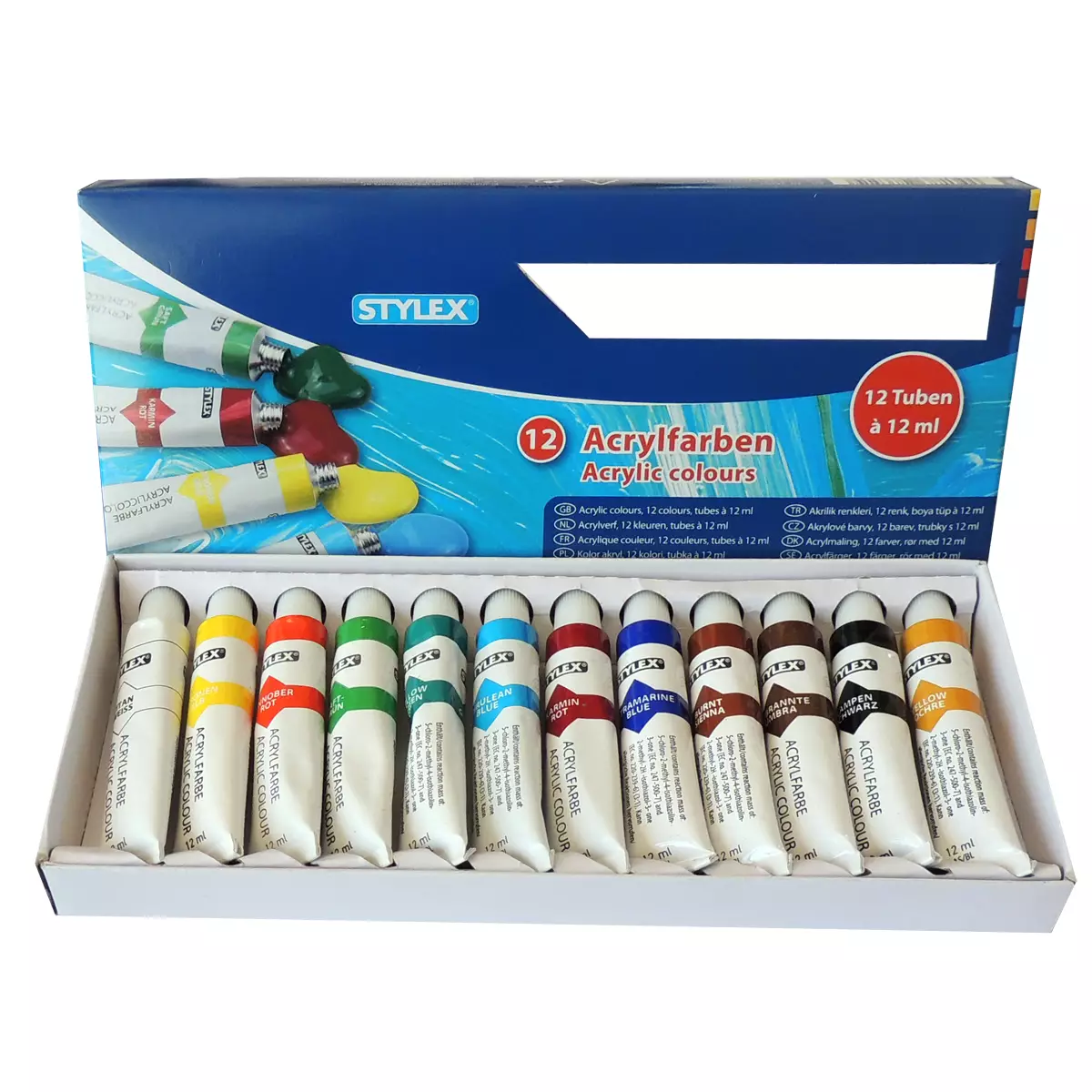 Stylex Acrylfarbe 12er A 12ml