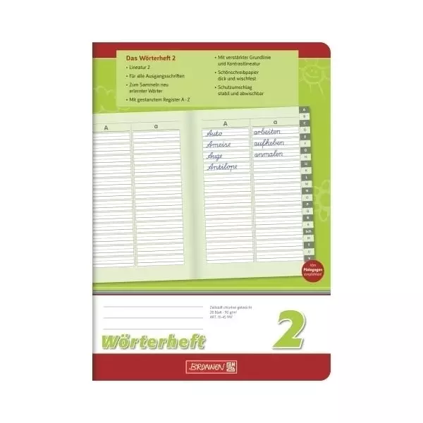 Wörterheft A5 Lin2 28Bl