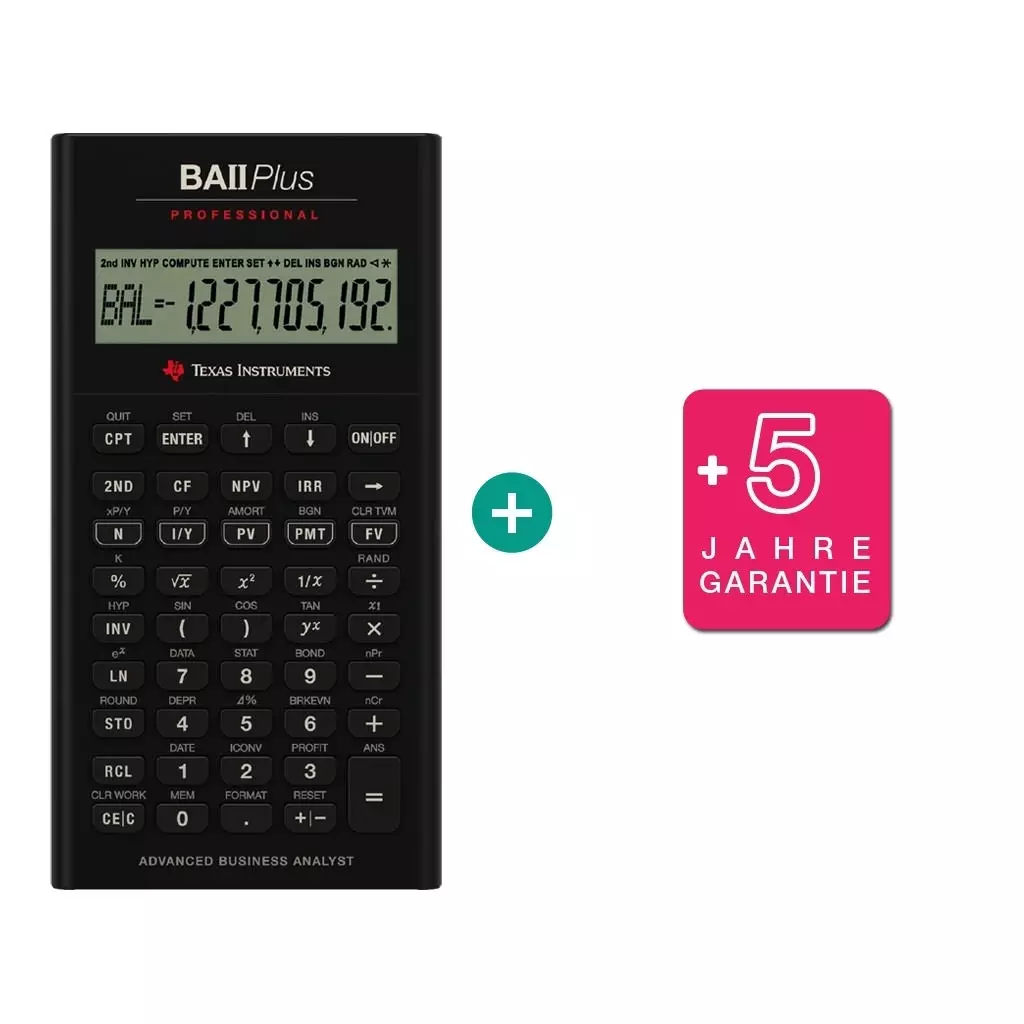 791043670786 - TI BA II Plus Professional $ BUNDLE: erweiterte Garantie - RIP
