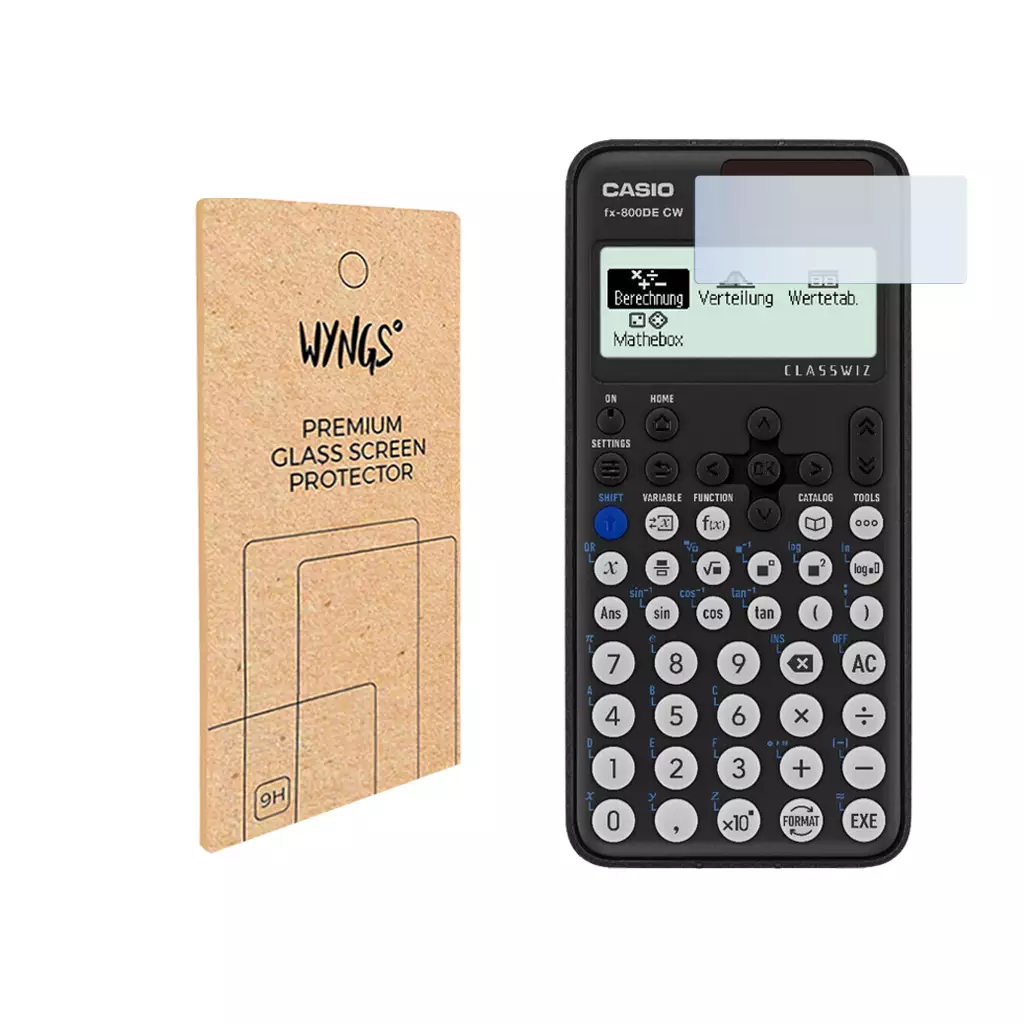 WYNGS Displayschutzfolie zum Casio FX-810DE CW / Casio FX-800DE CW