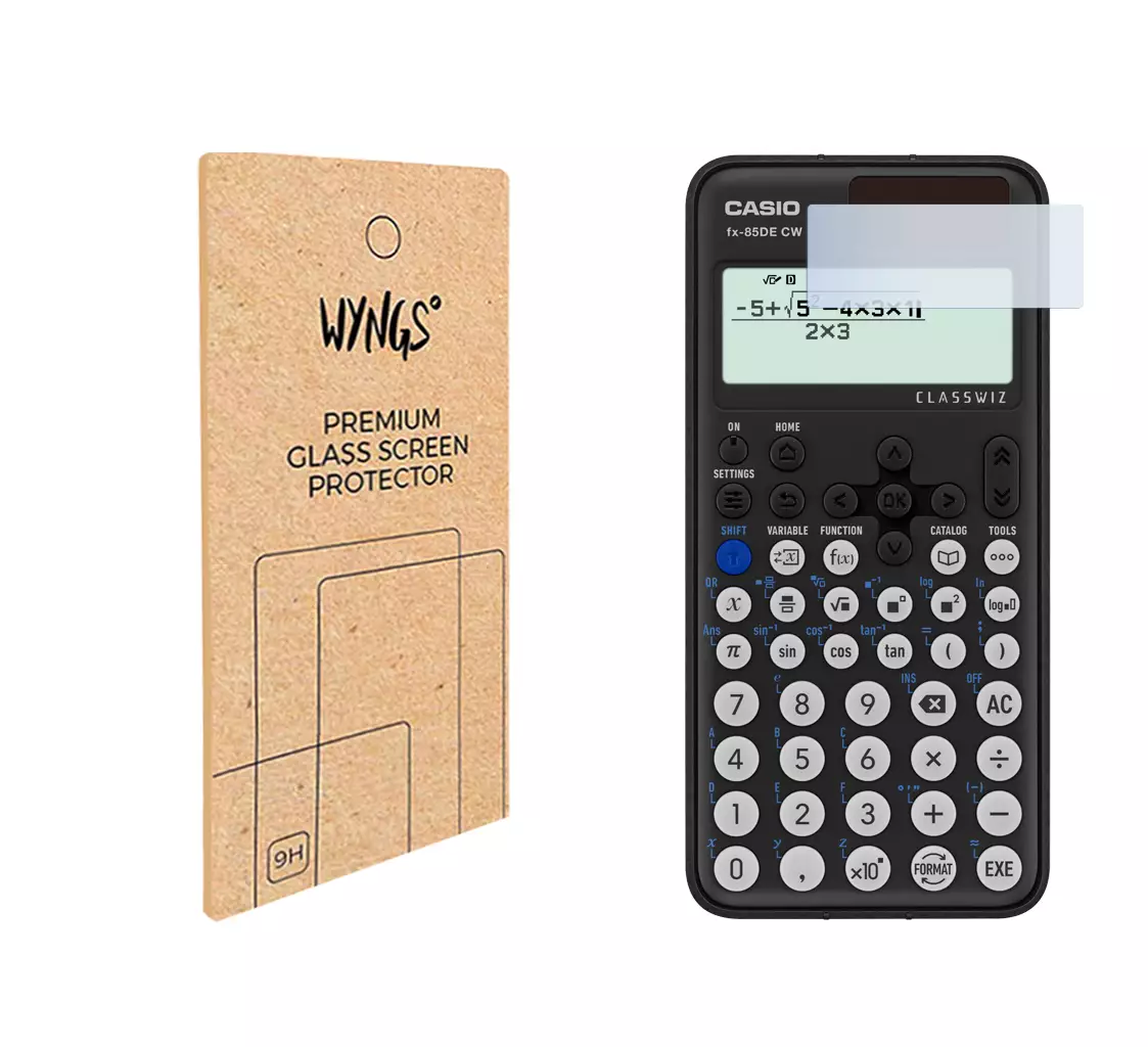 WYNGS Displayschutzfolie zum Casio FX-85DE CW