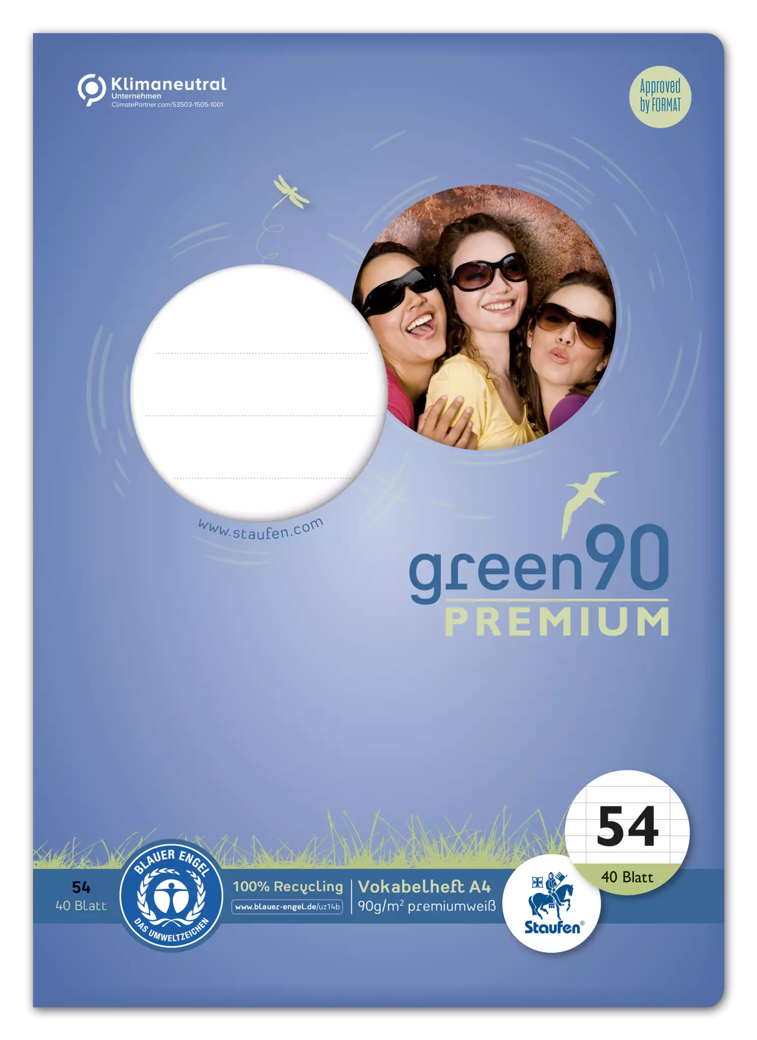 STAUFEN GREEN Vokabelheft A5 32 Blatt - Lineatur 54