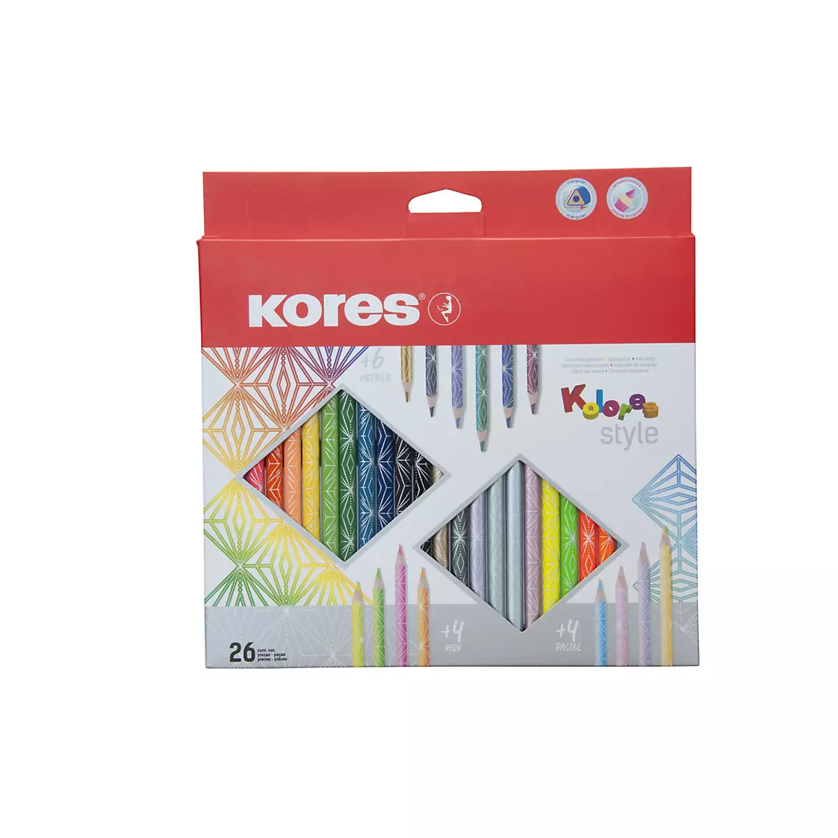 Kores Dreikantbuntstifte 