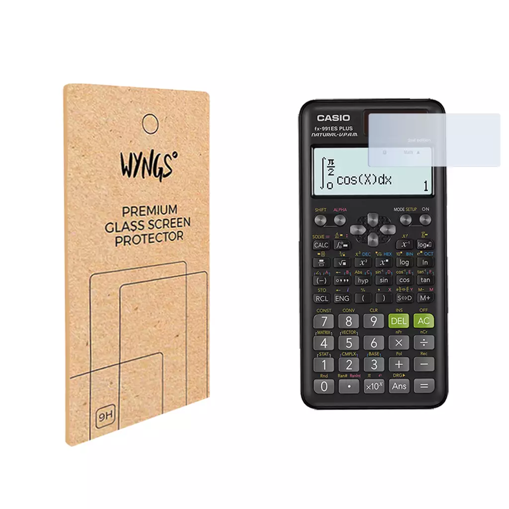 WYNGS Displayschutzfolie zum Taschenrechner Casio FX 991 ES Plus 2nd Edition