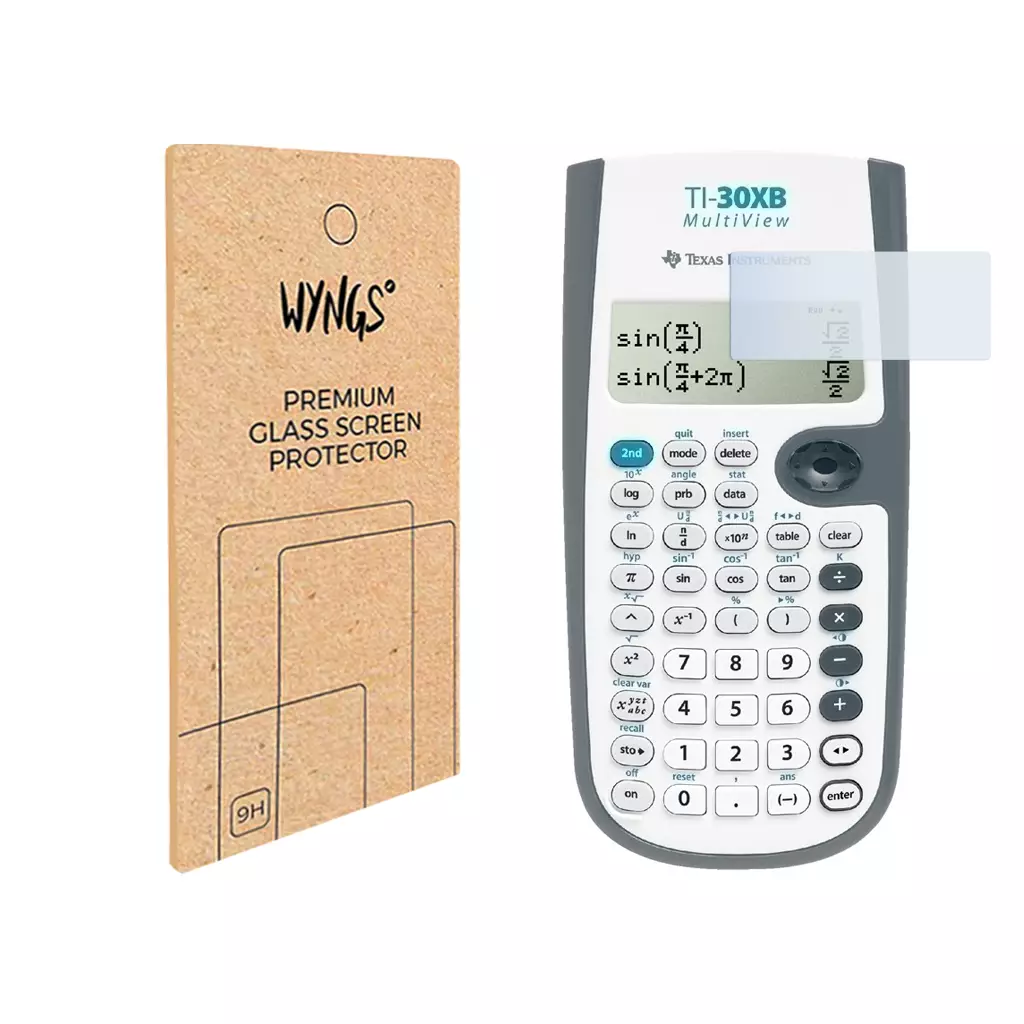 WYNGS Displayschutzfolie zum Taschenrechner TI 30 XB Multiview