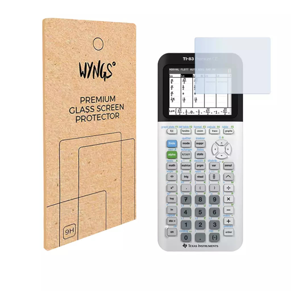 WYNGS Displayschutzfolie zum Grafikrechner TI-83 Premium CE (Python Edition)