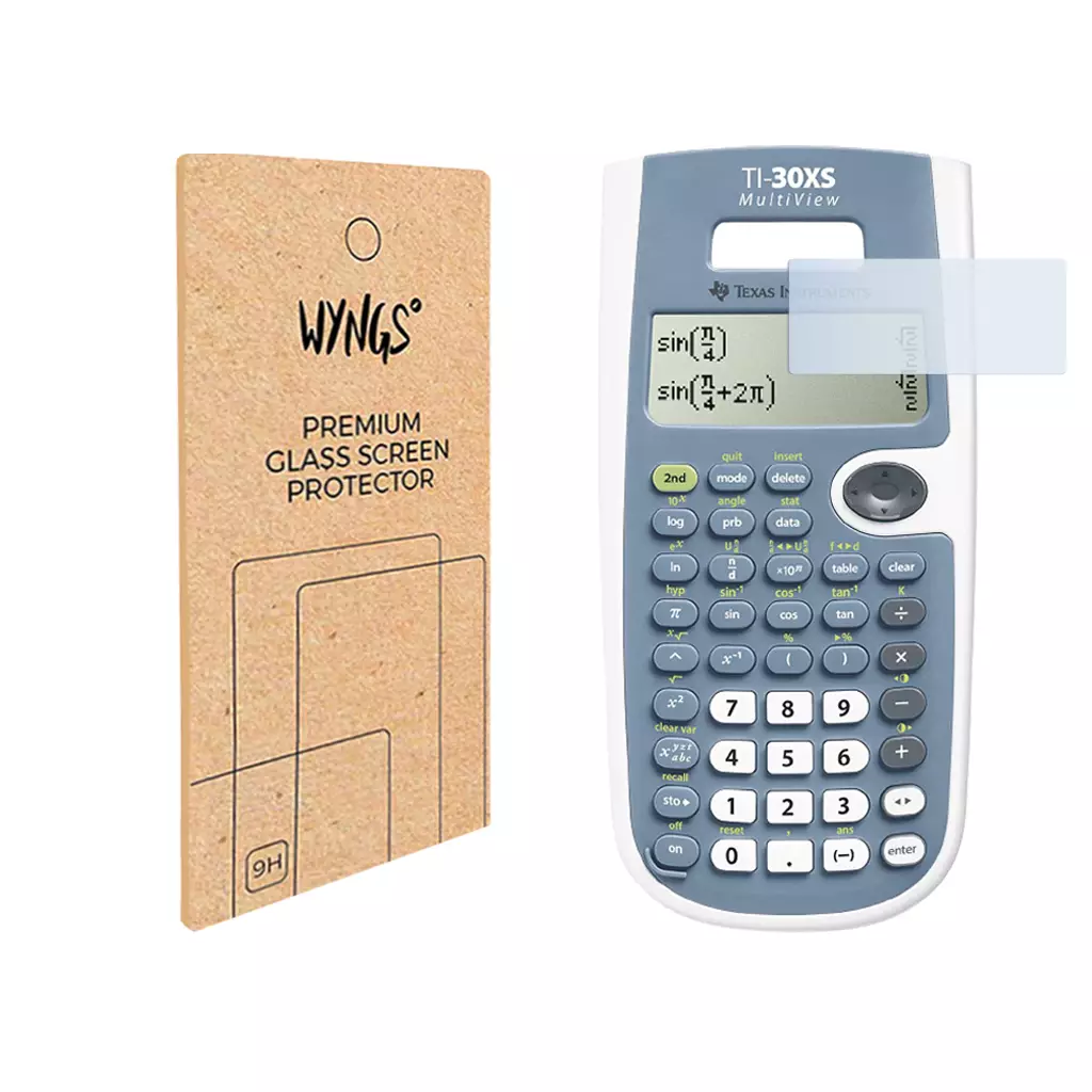 WYNGS Displayschutzfolie zum Taschenrechner TI 30XS Multiview