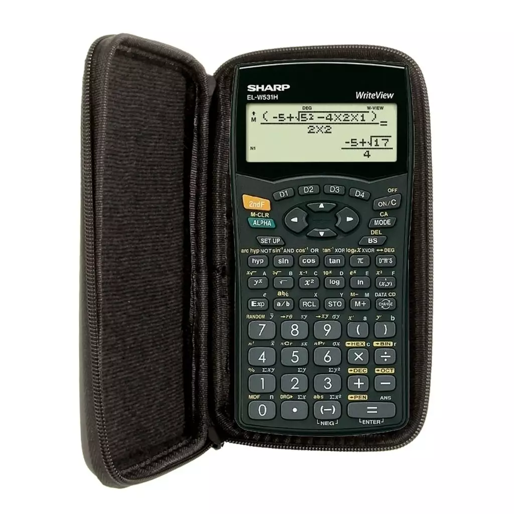 Schutztasche für Taschenrechner von Sharp, für Modell: EL W531 - RIP