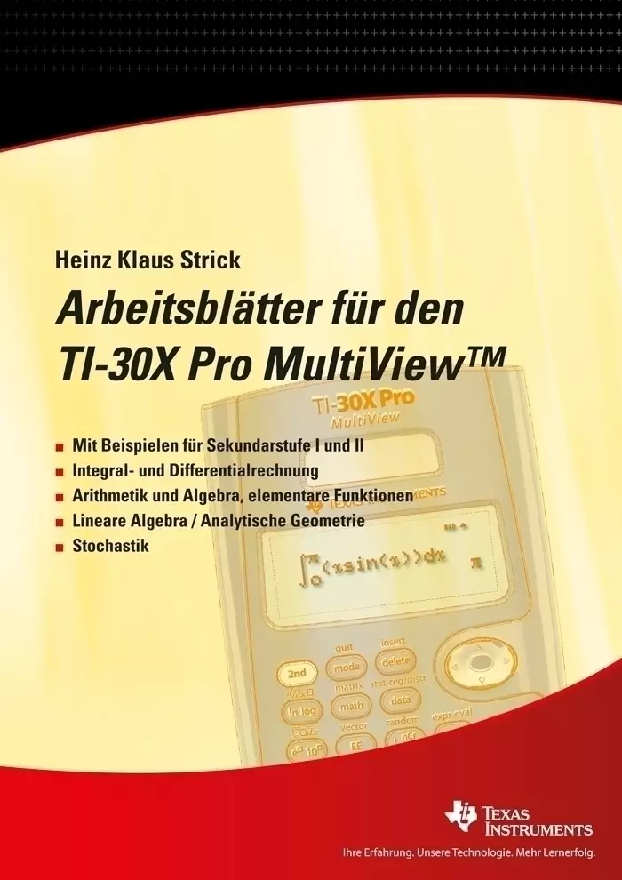 Arbeitsblätter für den TI-30X Pro MultiView