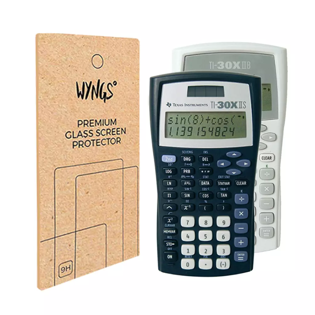 WYNGS Displayschutzfolie zum Taschenrechner TI 30 XIIS / TI 30 XIIB