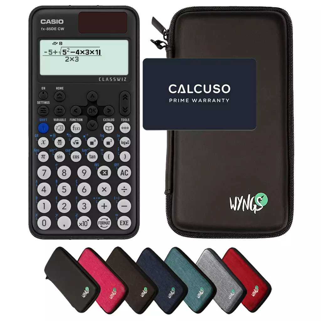 CALCUSO Sparpaket mit Taschenrechner Casio FX-85DE CW ClassWiz