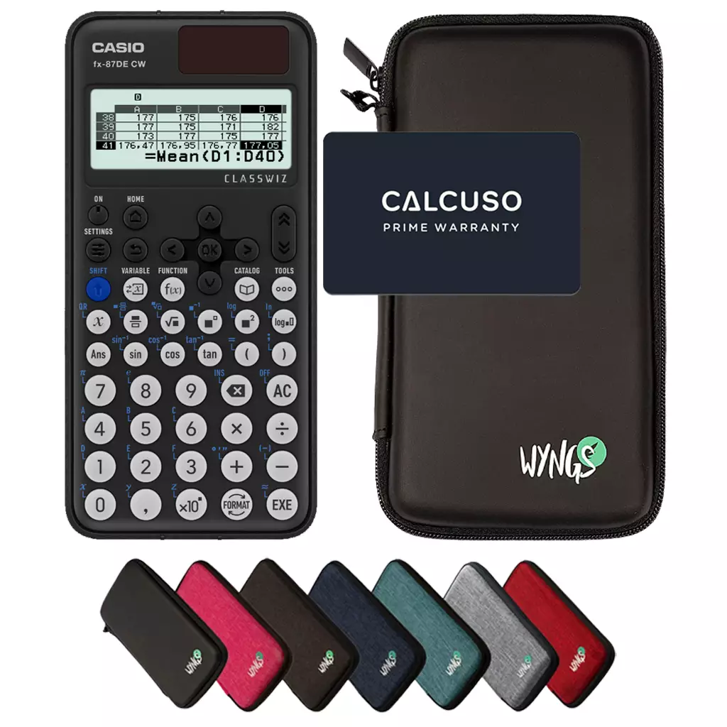 CALCUSO Sparpaket mit Taschenrechner Casio FX-87DE CW ClassWiz