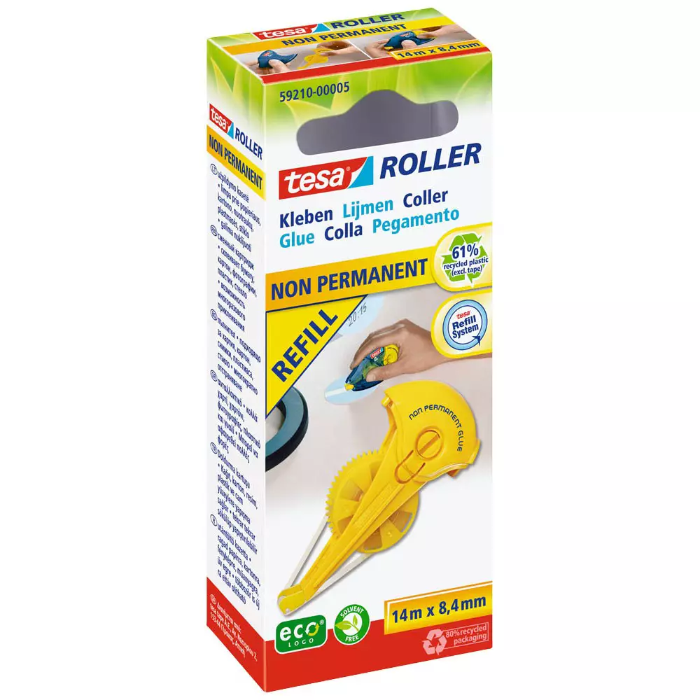 Kleberoller-Refill Tesa ecoLogo  - Non Permament