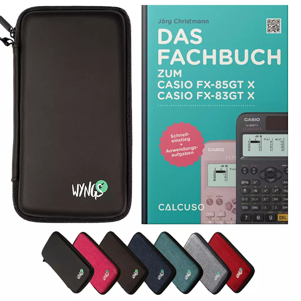 CALCUSO Zubehör Standardpaket kompatibel für Taschenrechner Casio FX-85GT X 