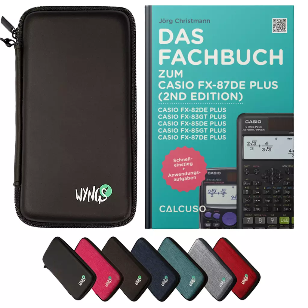 CALCUSO Zubehör Standardpaket kompatibel für Taschenrechner Casio FX-87DE Plus 2