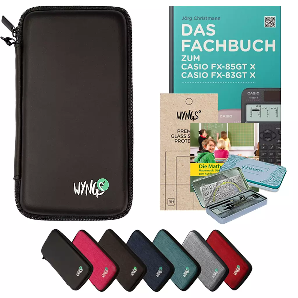 CALCUSO Zubehör Streberpaket kompatibel für Taschenrechner Casio FX-85GT X 