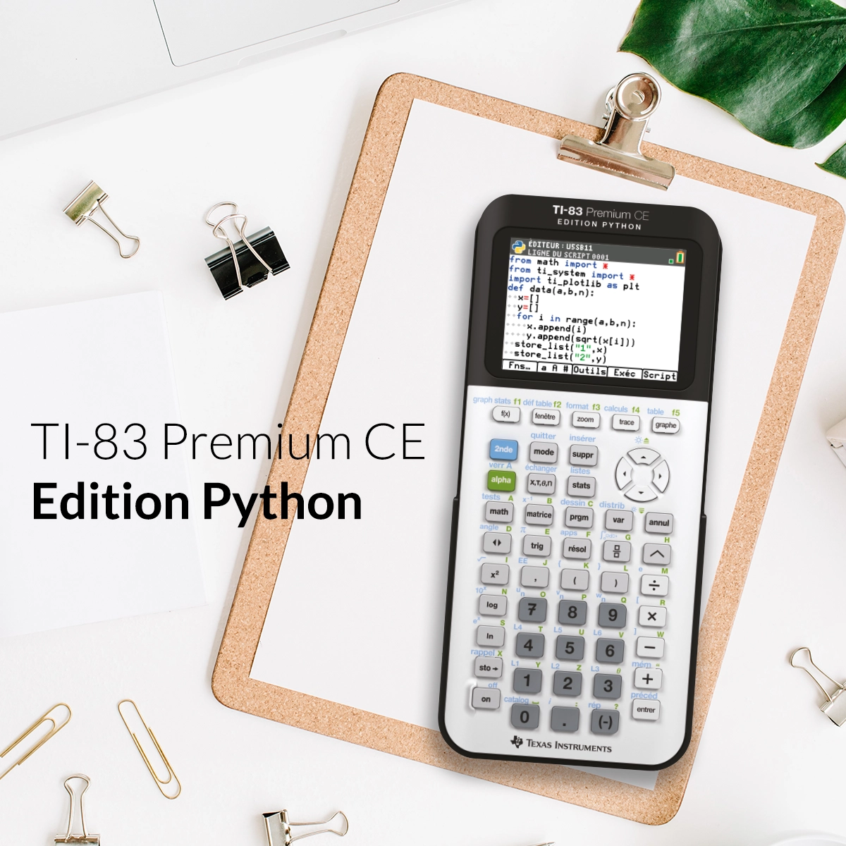 Calculatrice graphique Texas Instruments TI‑83 Premium CE Edition